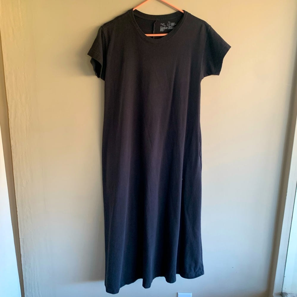 Muji Cotton Maxi Dress Charcoal